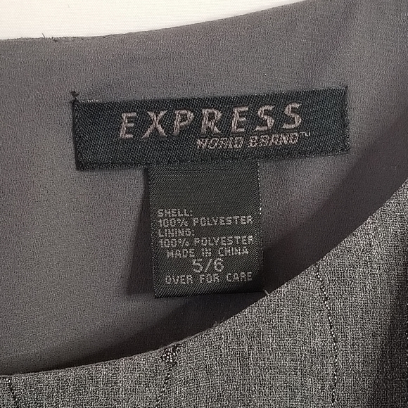New EXPRESS Spaghetti Strap Dress - Gray Glitz - Picture 7 of 11
